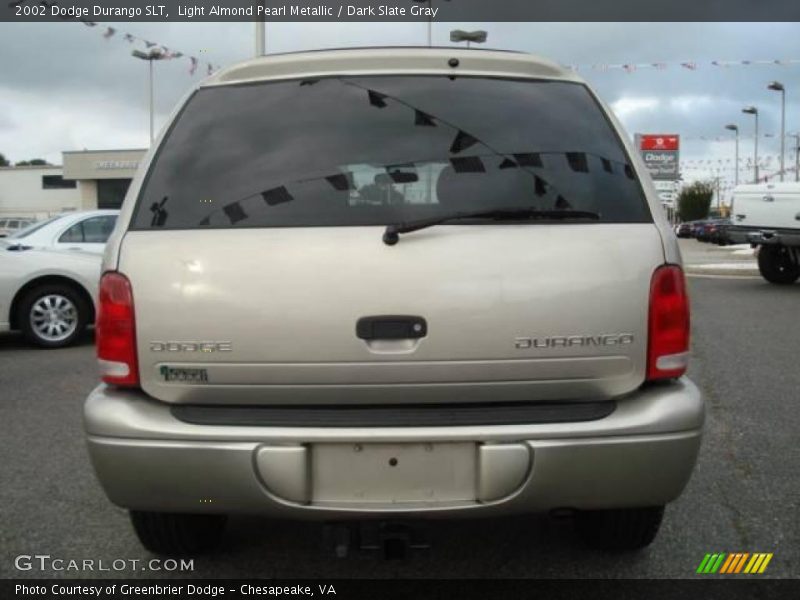 Light Almond Pearl Metallic / Dark Slate Gray 2002 Dodge Durango SLT