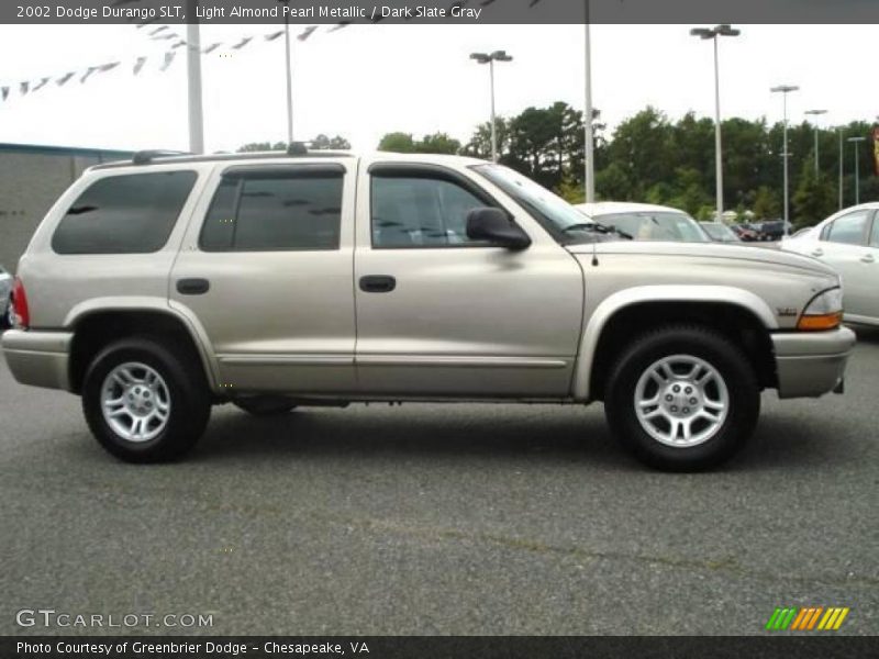 Light Almond Pearl Metallic / Dark Slate Gray 2002 Dodge Durango SLT