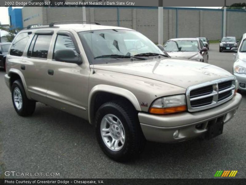 Light Almond Pearl Metallic / Dark Slate Gray 2002 Dodge Durango SLT