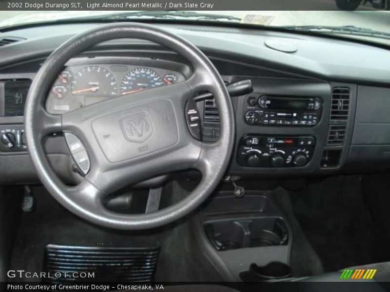 Light Almond Pearl Metallic / Dark Slate Gray 2002 Dodge Durango SLT