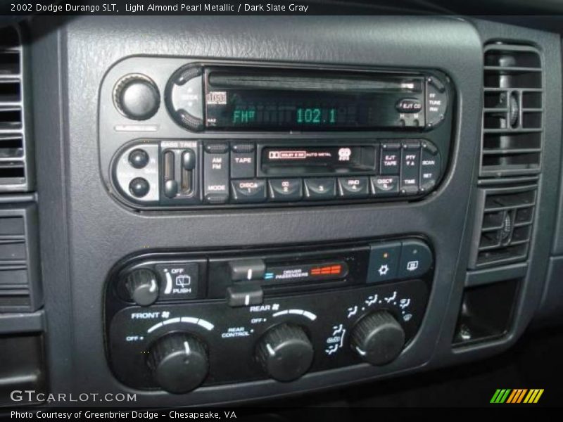 Light Almond Pearl Metallic / Dark Slate Gray 2002 Dodge Durango SLT