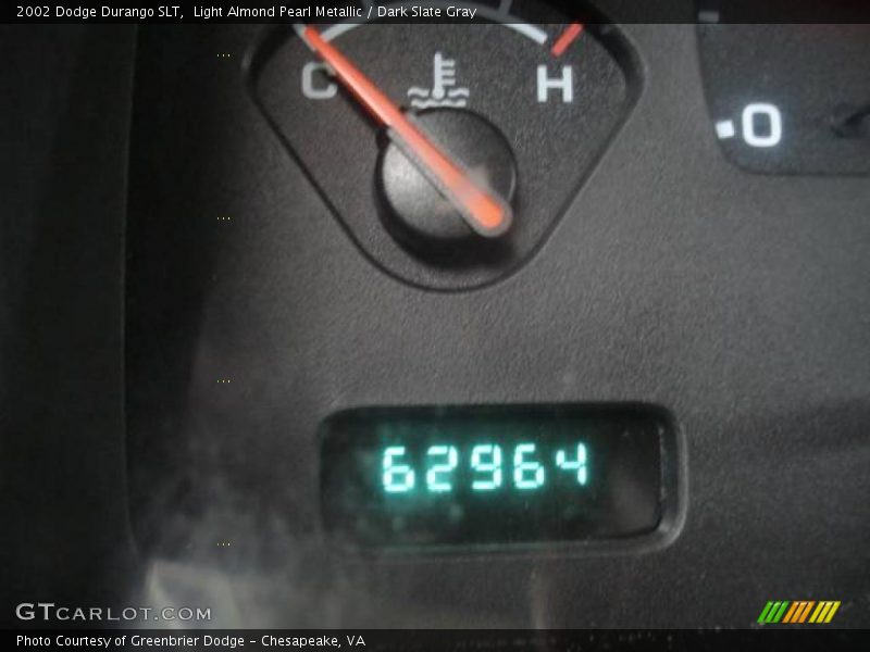 Light Almond Pearl Metallic / Dark Slate Gray 2002 Dodge Durango SLT