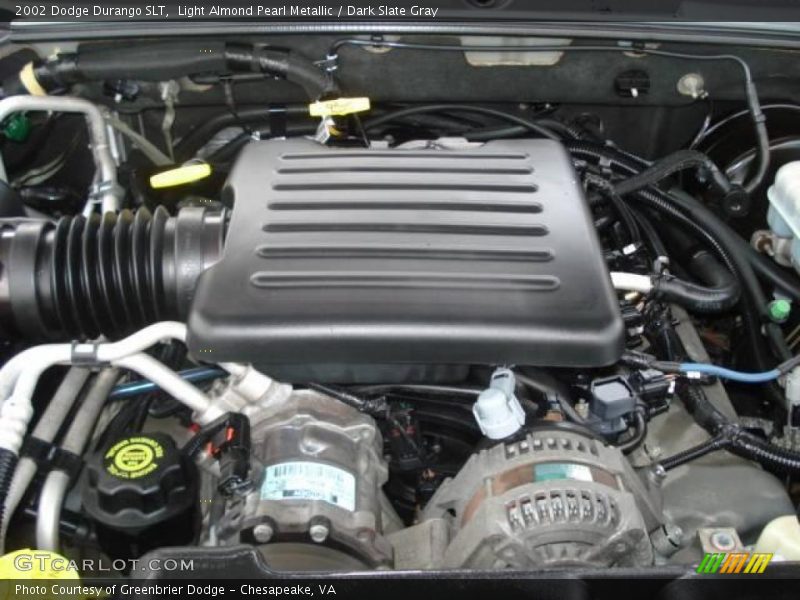 Light Almond Pearl Metallic / Dark Slate Gray 2002 Dodge Durango SLT