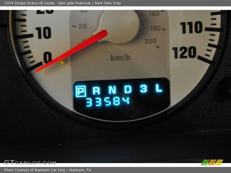 Satin Jade Pearlcoat / Dark Slate Gray 2004 Dodge Stratus SE Sedan