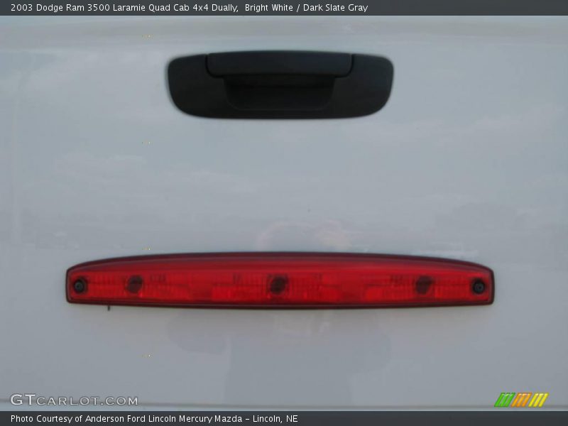 Bright White / Dark Slate Gray 2003 Dodge Ram 3500 Laramie Quad Cab 4x4 Dually