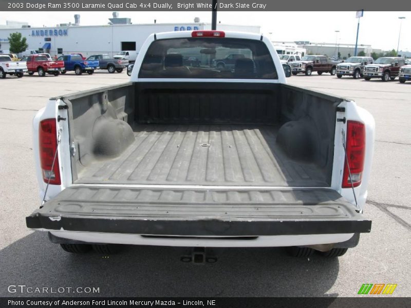 Bright White / Dark Slate Gray 2003 Dodge Ram 3500 Laramie Quad Cab 4x4 Dually