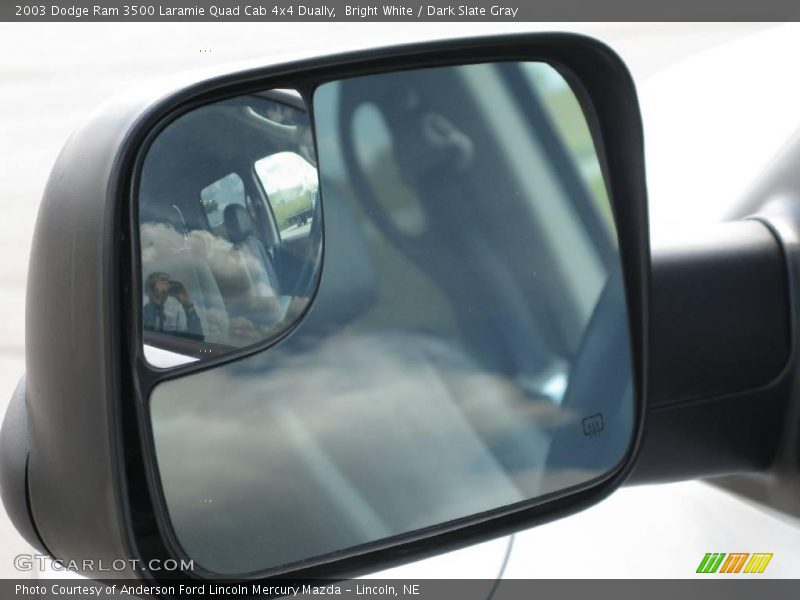 Bright White / Dark Slate Gray 2003 Dodge Ram 3500 Laramie Quad Cab 4x4 Dually