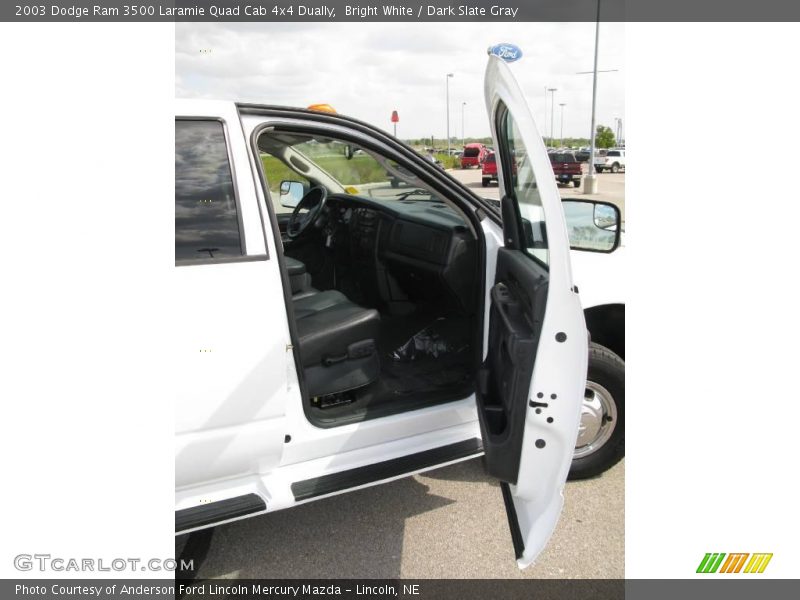 Bright White / Dark Slate Gray 2003 Dodge Ram 3500 Laramie Quad Cab 4x4 Dually