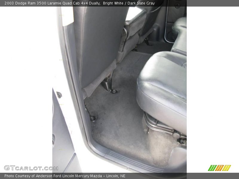 Bright White / Dark Slate Gray 2003 Dodge Ram 3500 Laramie Quad Cab 4x4 Dually