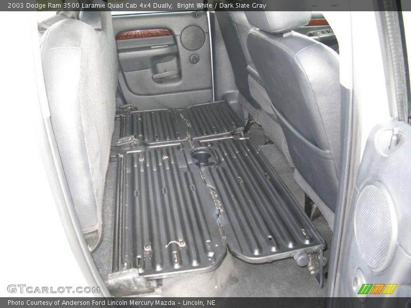 Bright White / Dark Slate Gray 2003 Dodge Ram 3500 Laramie Quad Cab 4x4 Dually