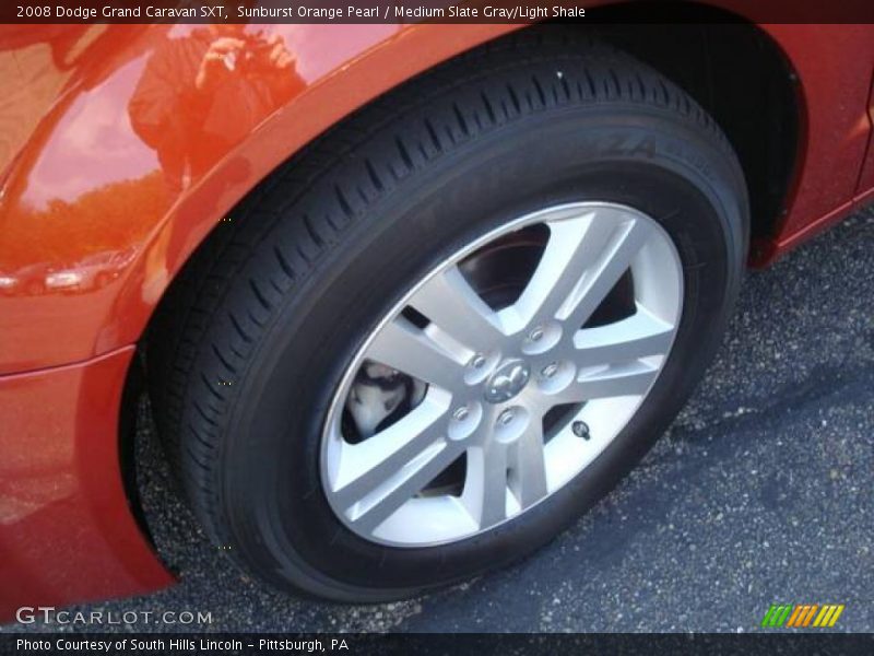 Sunburst Orange Pearl / Medium Slate Gray/Light Shale 2008 Dodge Grand Caravan SXT
