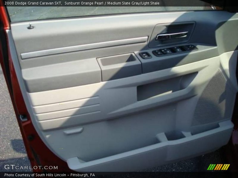 Sunburst Orange Pearl / Medium Slate Gray/Light Shale 2008 Dodge Grand Caravan SXT