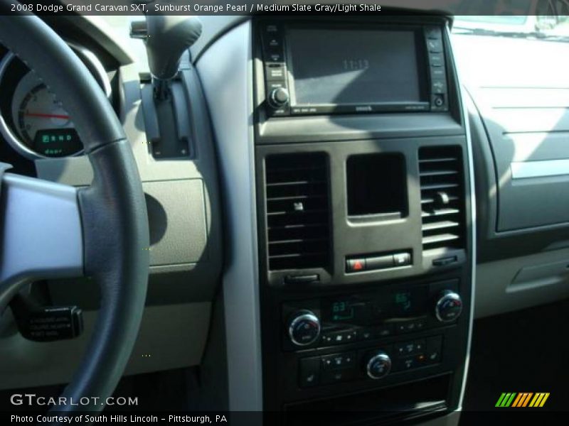 Sunburst Orange Pearl / Medium Slate Gray/Light Shale 2008 Dodge Grand Caravan SXT