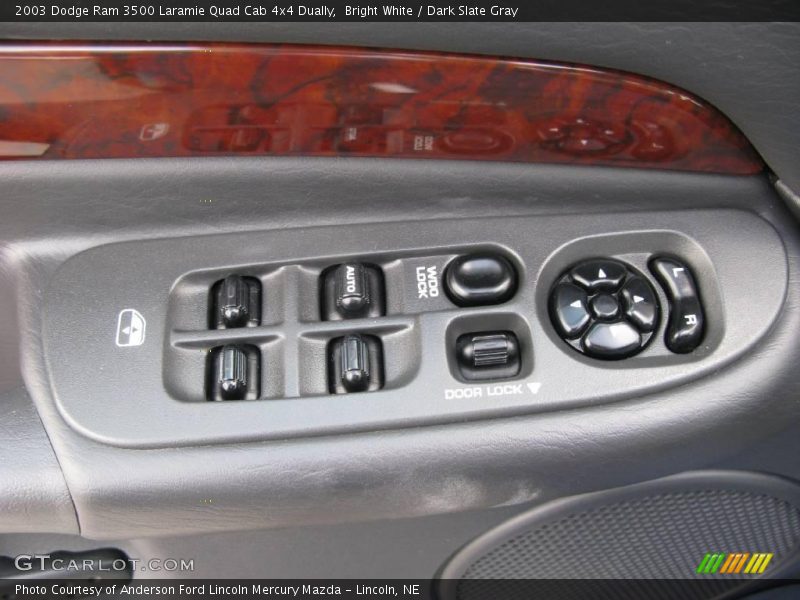 Bright White / Dark Slate Gray 2003 Dodge Ram 3500 Laramie Quad Cab 4x4 Dually