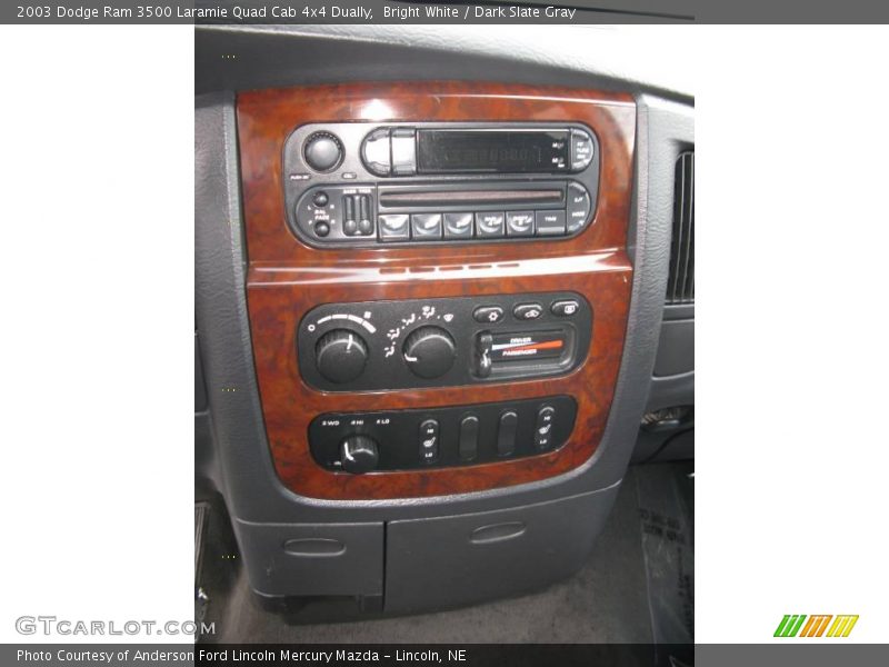Bright White / Dark Slate Gray 2003 Dodge Ram 3500 Laramie Quad Cab 4x4 Dually