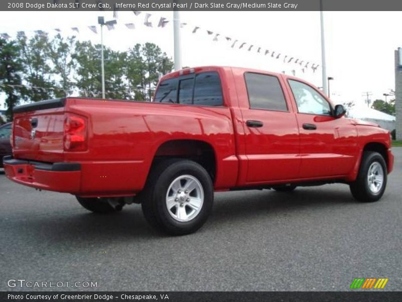 Inferno Red Crystal Pearl / Dark Slate Gray/Medium Slate Gray 2008 Dodge Dakota SLT Crew Cab