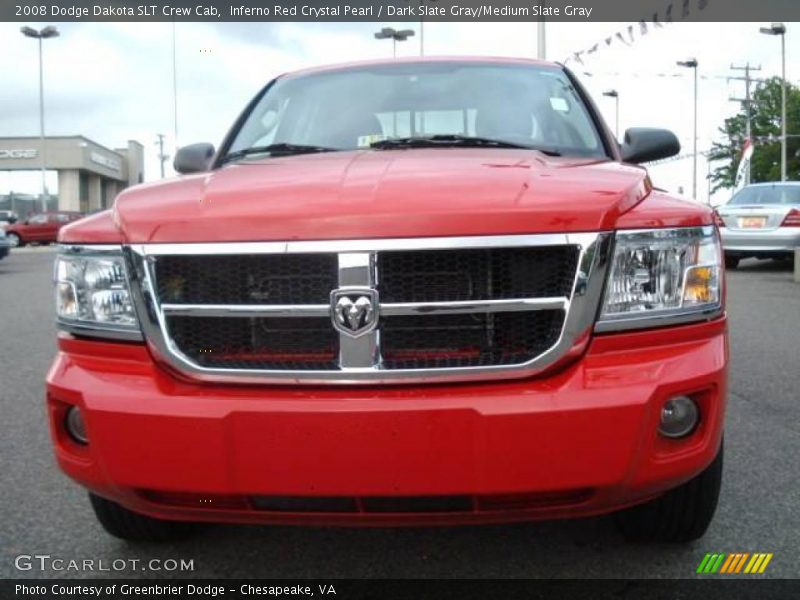 Inferno Red Crystal Pearl / Dark Slate Gray/Medium Slate Gray 2008 Dodge Dakota SLT Crew Cab