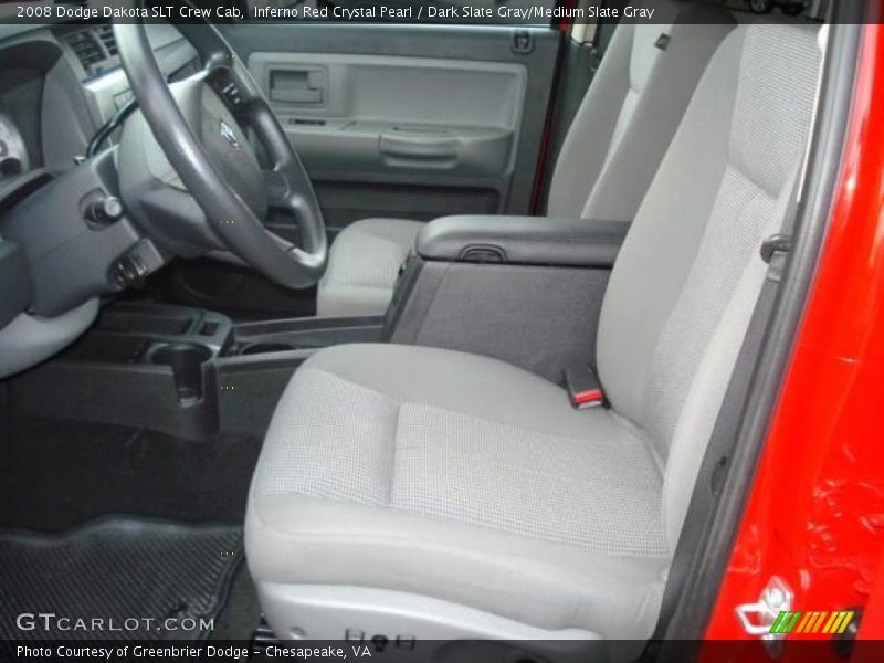 Inferno Red Crystal Pearl / Dark Slate Gray/Medium Slate Gray 2008 Dodge Dakota SLT Crew Cab