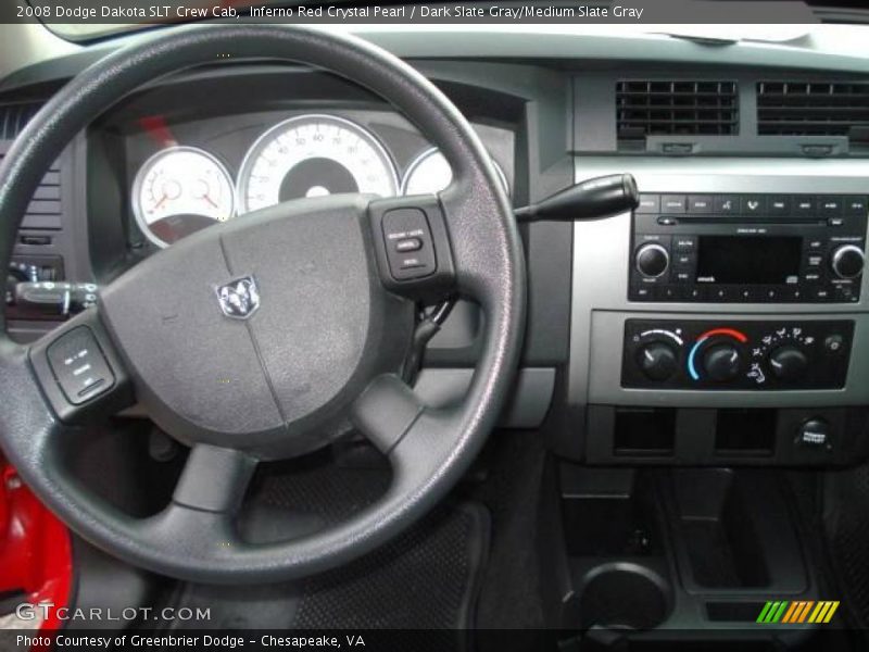 Inferno Red Crystal Pearl / Dark Slate Gray/Medium Slate Gray 2008 Dodge Dakota SLT Crew Cab