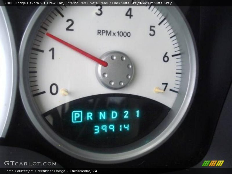 Inferno Red Crystal Pearl / Dark Slate Gray/Medium Slate Gray 2008 Dodge Dakota SLT Crew Cab