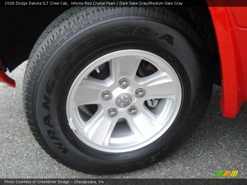 Inferno Red Crystal Pearl / Dark Slate Gray/Medium Slate Gray 2008 Dodge Dakota SLT Crew Cab