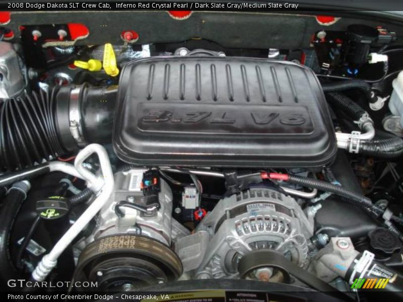 Inferno Red Crystal Pearl / Dark Slate Gray/Medium Slate Gray 2008 Dodge Dakota SLT Crew Cab