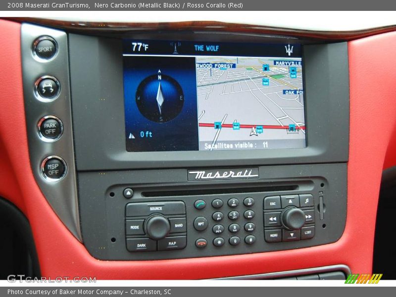 Nero Carbonio (Metallic Black) / Rosso Corallo (Red) 2008 Maserati GranTurismo