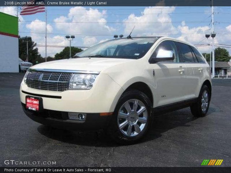 Creme Brulee Metallic / Light Camel 2008 Lincoln MKX AWD