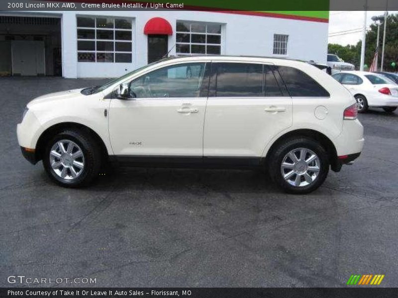 Creme Brulee Metallic / Light Camel 2008 Lincoln MKX AWD