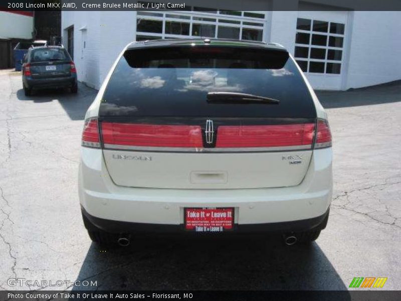 Creme Brulee Metallic / Light Camel 2008 Lincoln MKX AWD