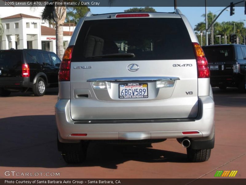 Silver Pine Metallic / Dark Gray 2005 Lexus GX 470