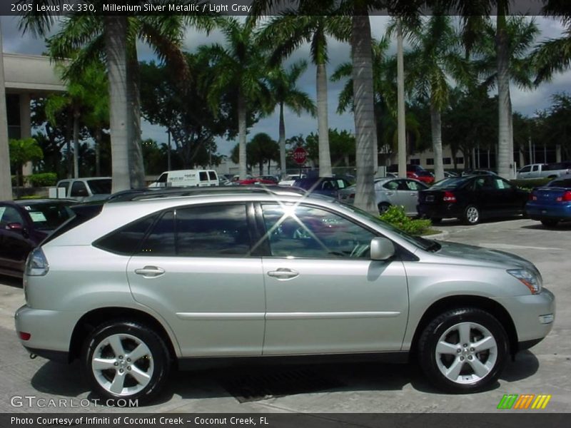 Millenium Silver Metallic / Light Gray 2005 Lexus RX 330