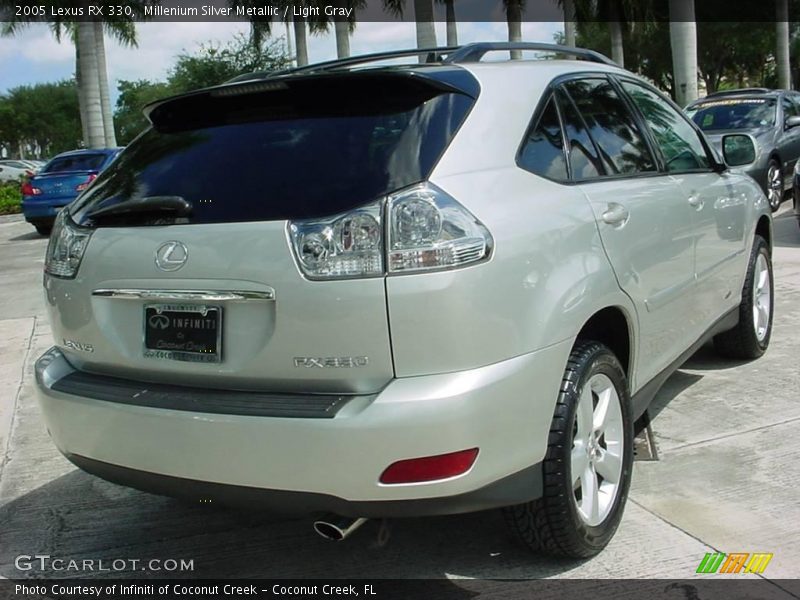 Millenium Silver Metallic / Light Gray 2005 Lexus RX 330