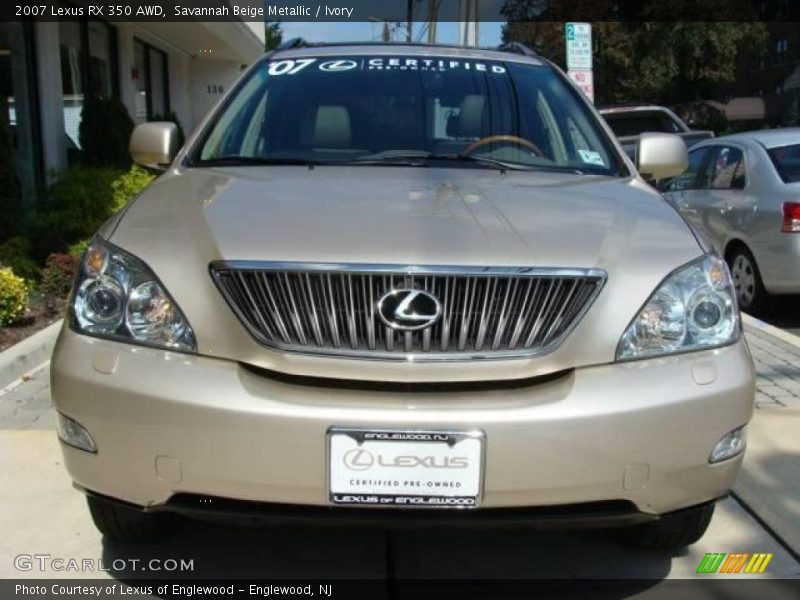 Savannah Beige Metallic / Ivory 2007 Lexus RX 350 AWD