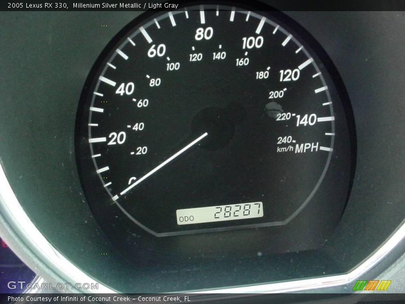 Millenium Silver Metallic / Light Gray 2005 Lexus RX 330