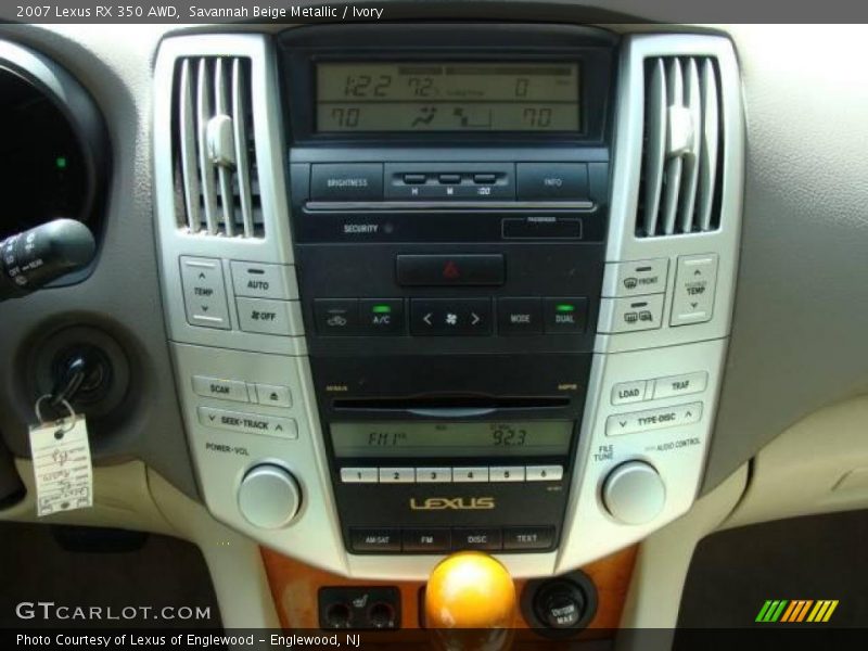 Savannah Beige Metallic / Ivory 2007 Lexus RX 350 AWD