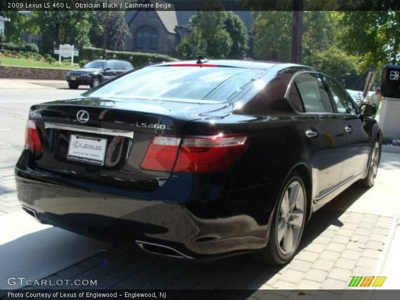 Obsidian Black / Cashmere Beige 2009 Lexus LS 460 L