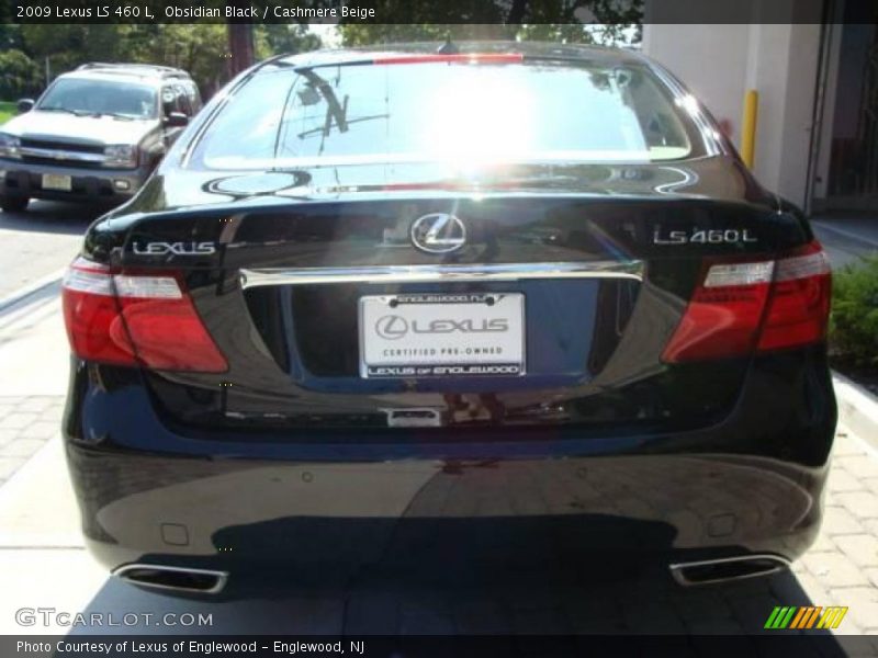 Obsidian Black / Cashmere Beige 2009 Lexus LS 460 L