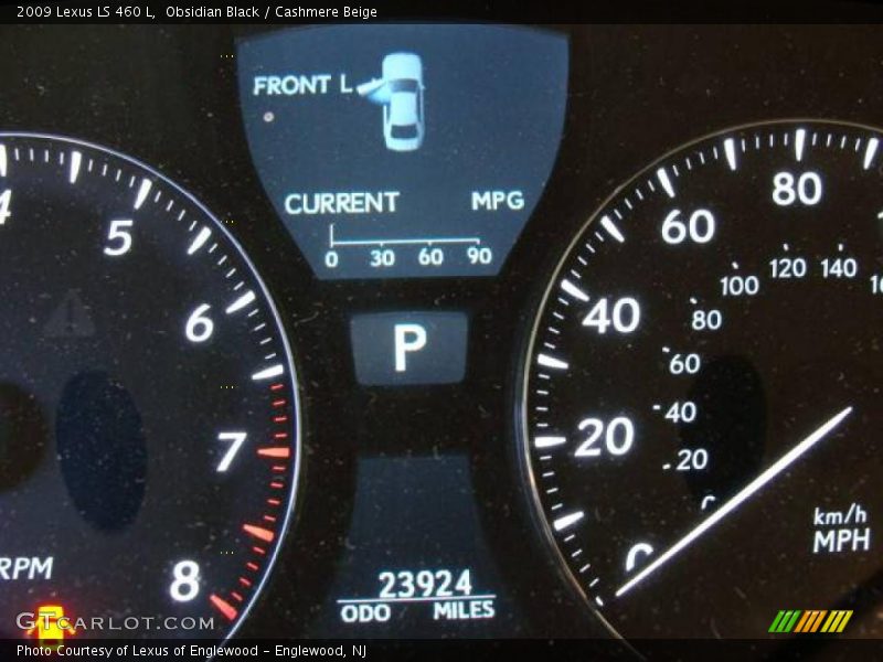 Obsidian Black / Cashmere Beige 2009 Lexus LS 460 L