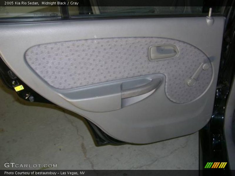 Midnight Black / Gray 2005 Kia Rio Sedan