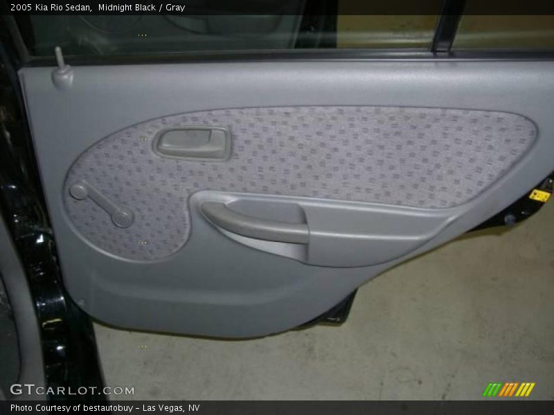 Midnight Black / Gray 2005 Kia Rio Sedan