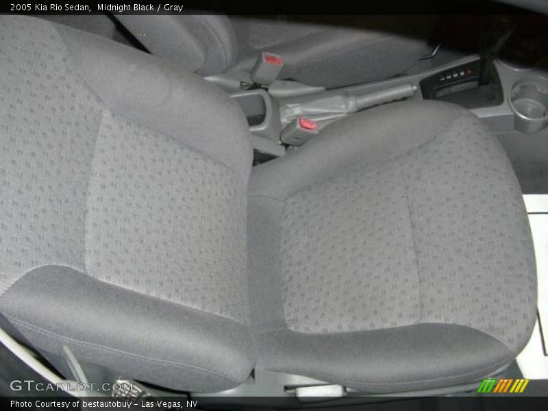 Midnight Black / Gray 2005 Kia Rio Sedan
