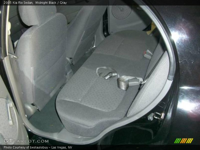 Midnight Black / Gray 2005 Kia Rio Sedan