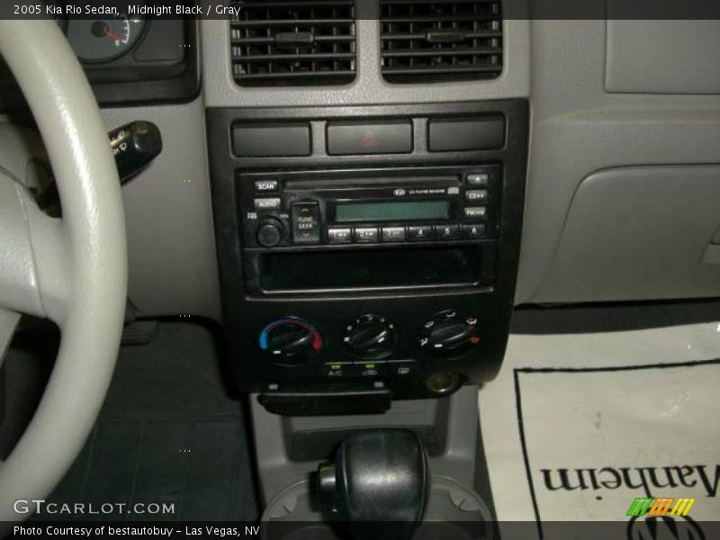 Midnight Black / Gray 2005 Kia Rio Sedan
