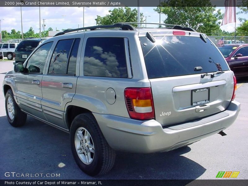 Silverstone Metallic / Agate 2000 Jeep Grand Cherokee Limited