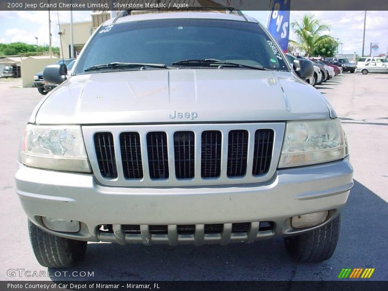 Silverstone Metallic / Agate 2000 Jeep Grand Cherokee Limited