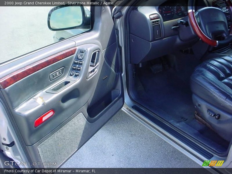 Silverstone Metallic / Agate 2000 Jeep Grand Cherokee Limited