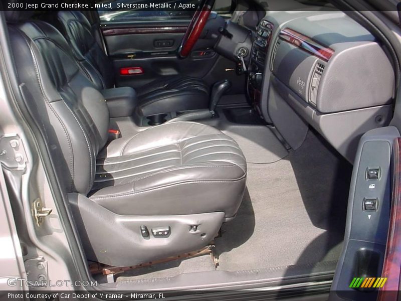 Silverstone Metallic / Agate 2000 Jeep Grand Cherokee Limited