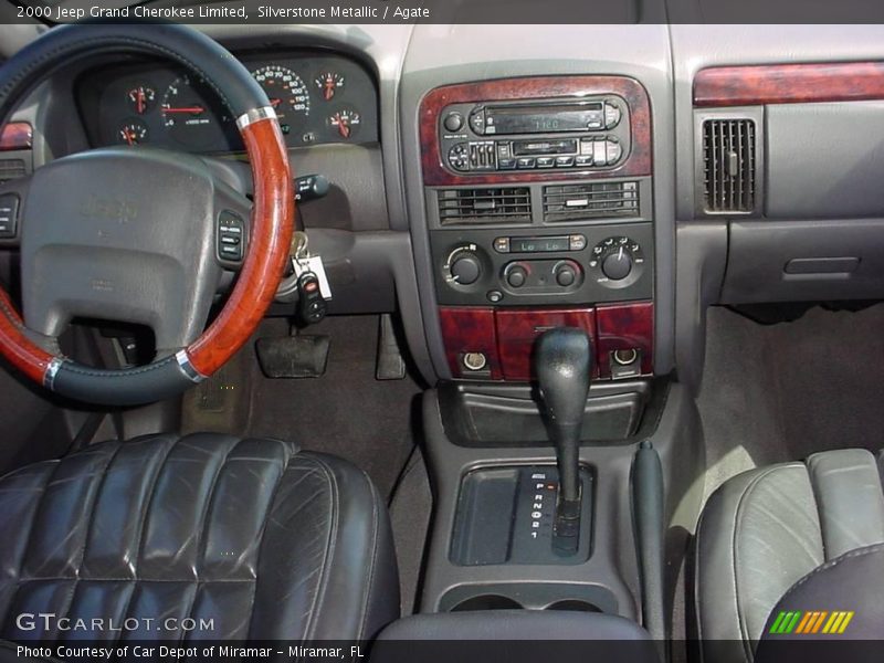 Silverstone Metallic / Agate 2000 Jeep Grand Cherokee Limited