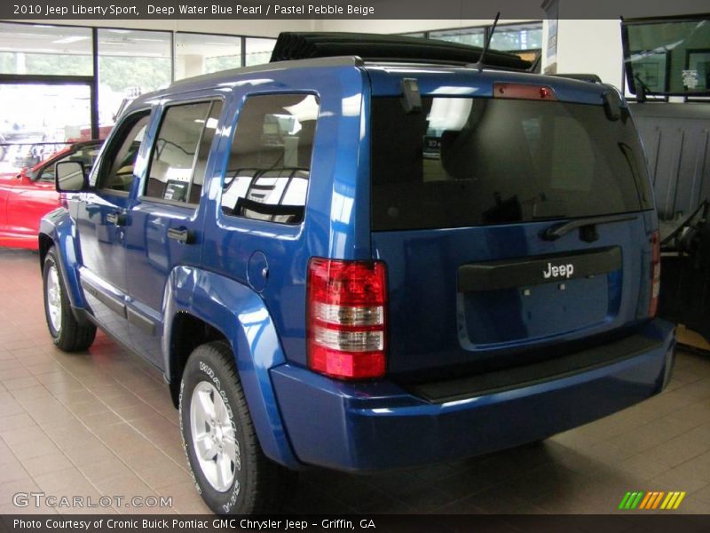 Deep Water Blue Pearl / Pastel Pebble Beige 2010 Jeep Liberty Sport